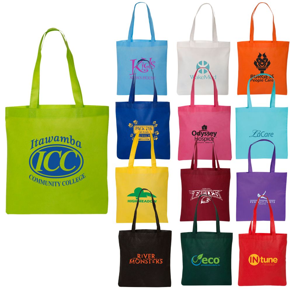 Custom non woven clearance tote bags